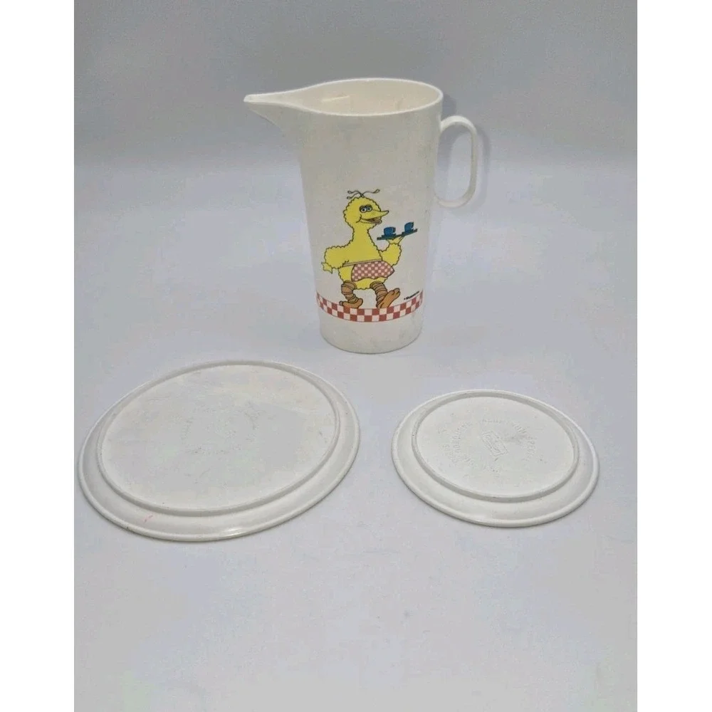 Vintage‎ Sesame Street Chilton Pitcher Plates Big Bird Bert Ernie Set